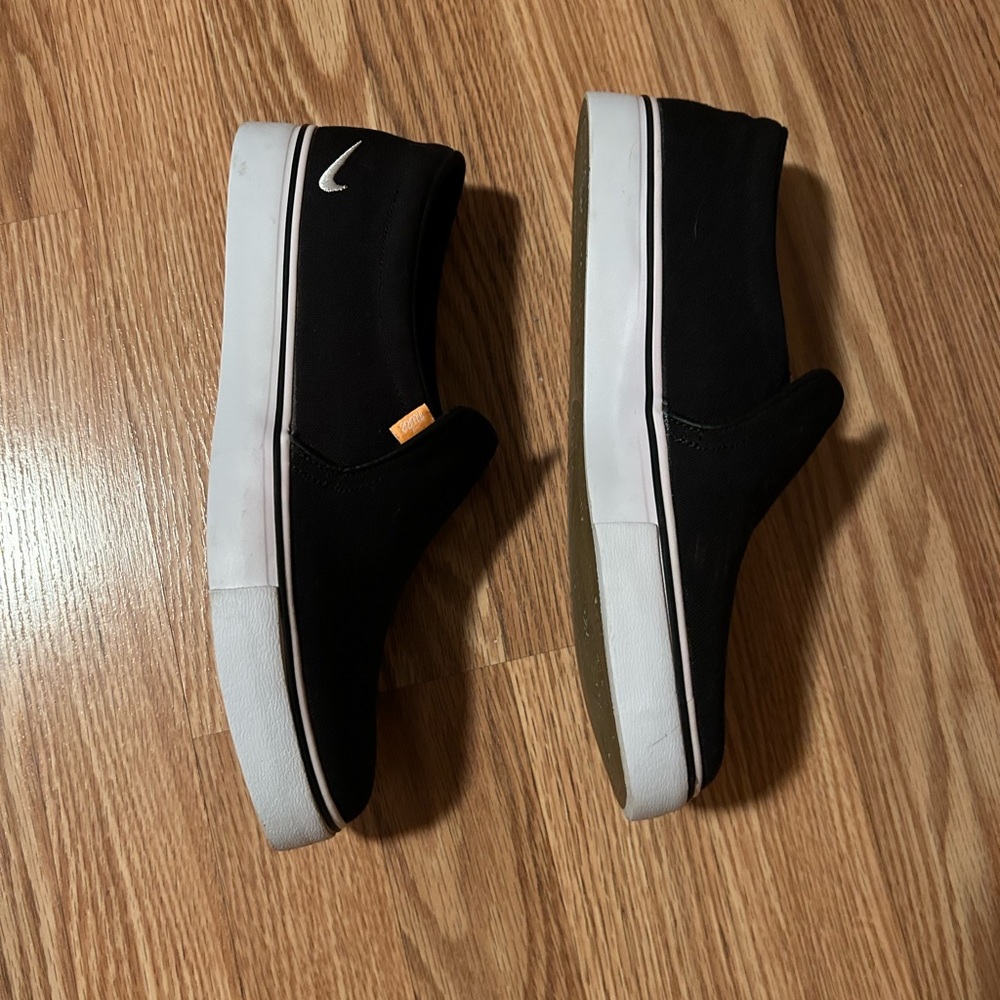Court Royal Black Slip on Shoes
